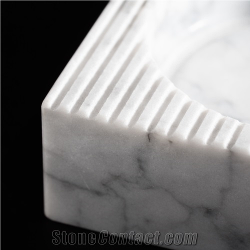 Marble Tray Dessert Plate Dining Kitchen Accessory