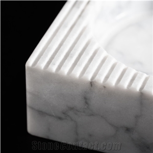 Marble Tray Dessert Plate Dining Kitchen Accessory