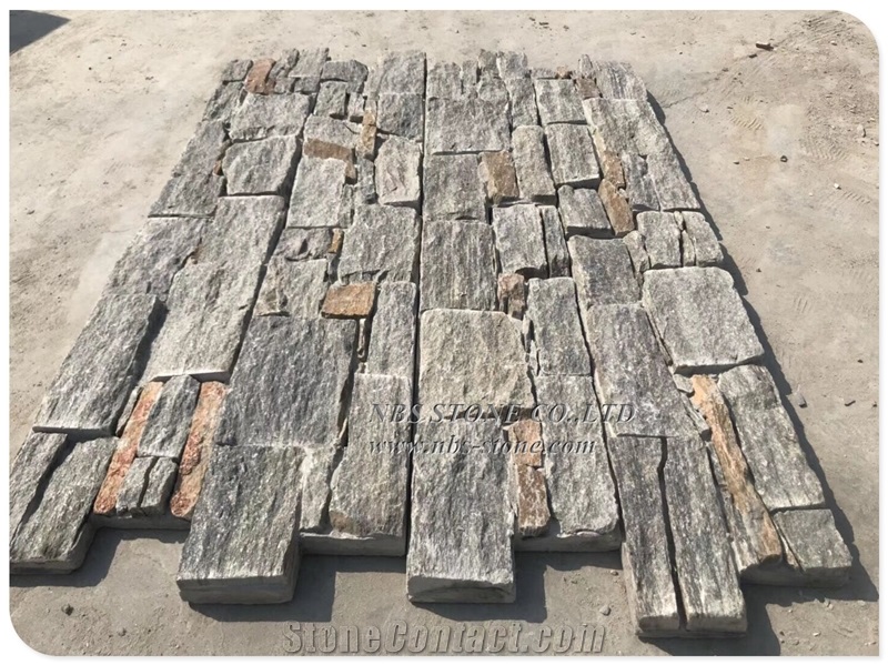 Natural Blue Color Stone Wall Stone Panel Loose