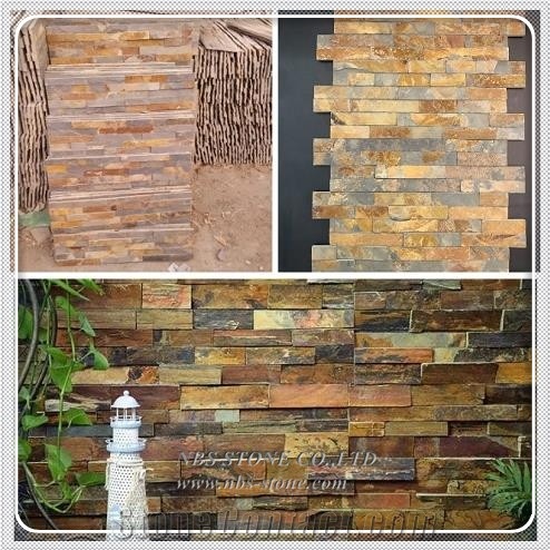 Natural Culture Stone Rusty Stone Slate for Wall