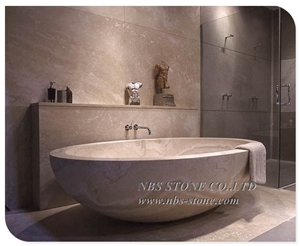 Newly Design But Factory Price Travertine Bath Tub