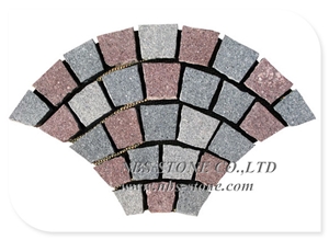 Paving Stones Granite Cubes Fan Paver Walkway
