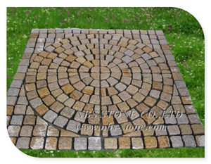 Paving Stones Granite Cubes Fan Paver Walkway
