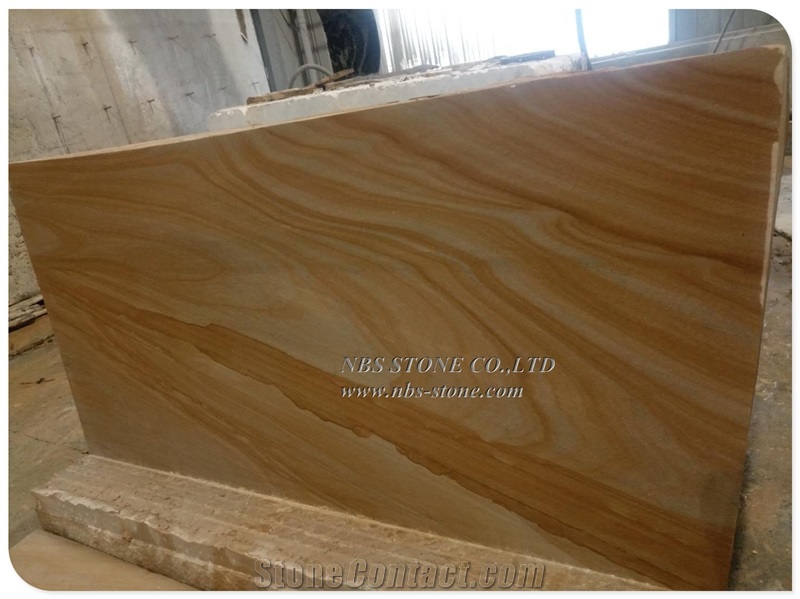 Quarry-Owner Supply Wooden Yellow Sandstone Slab