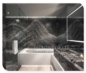 Silver Wave Serpeggiante Kenya Zebra Black Wood