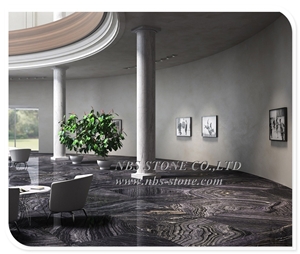 Silver Wave Serpeggiante Kenya Zebra Black Wood