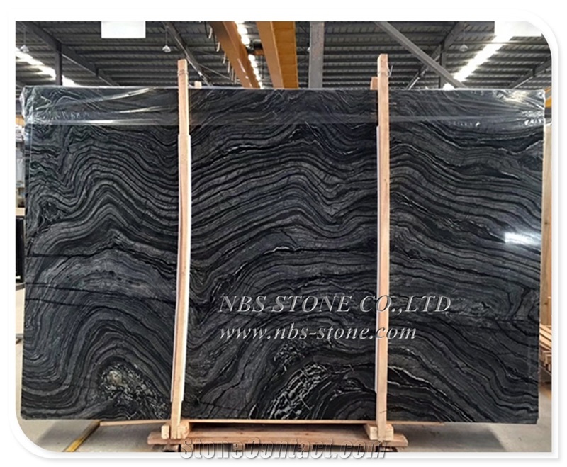 Silver Wave Serpeggiante Kenya Zebra Black Wood