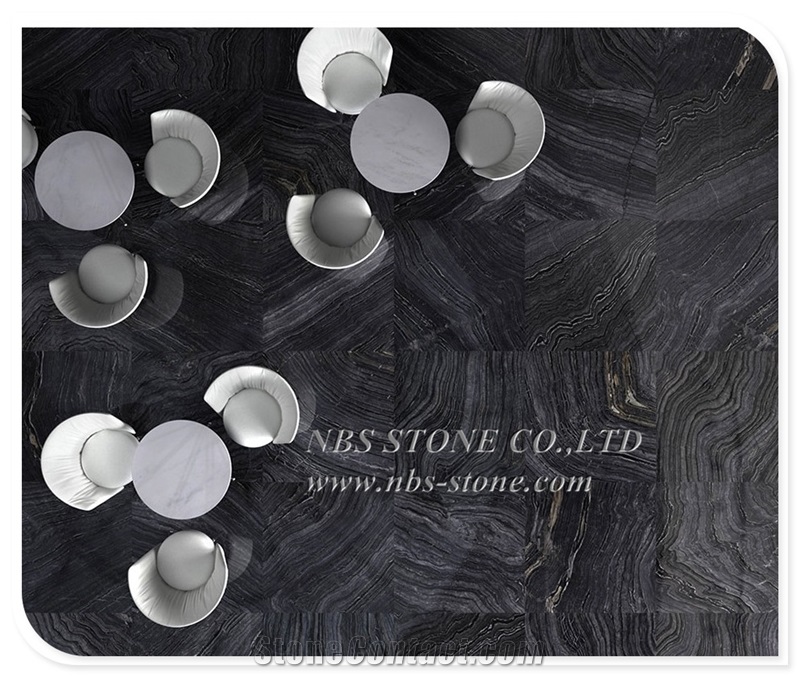 Silver Wave Serpeggiante Kenya Zebra Black Wood