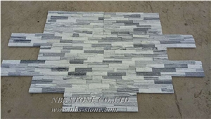 Split White Natural Stacked Ledge Culture Stone
