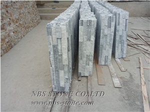 Split White Natural Stacked Ledge Culture Stone