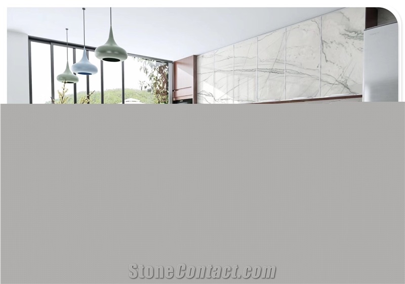 Statuario White Marble for Counter Top New Slab