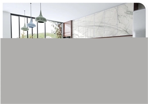 Statuario White Marble for Counter Top New Slab
