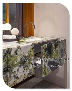Verde White Beauty Marble Ice Jade Green Marble