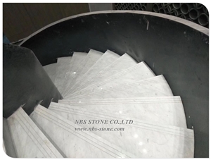 White Carrara Marble Slab Polish White Marble Tile
