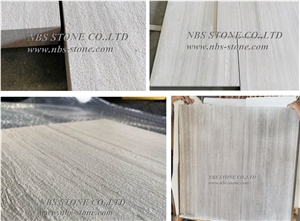 White Wooden Marble Tile Honed Slab Flooring Wall