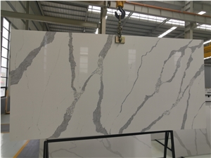 Bianco Calacatta Artificial Quartz for Countertop