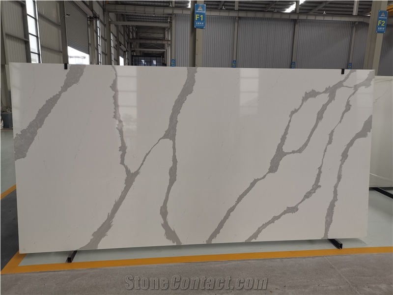 Bianco Calacatta Artificial Quartz for Countertop