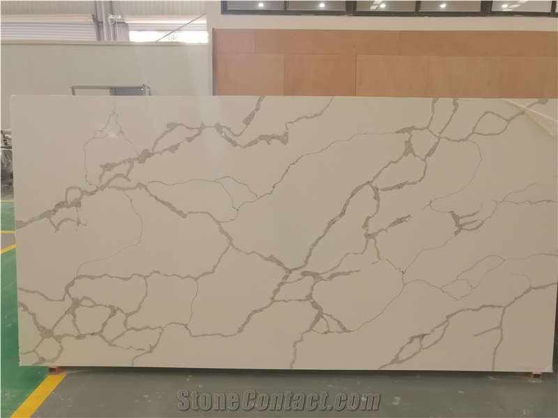 Bianco Calacatta Artificial Quartz for Countertop