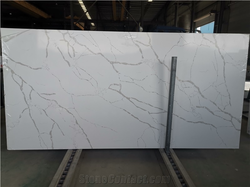 Bianco Calacatta Artificial Quartz for Countertop