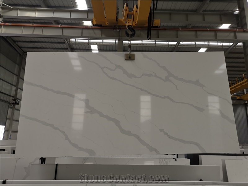 Bianco Calacatta Artificial Quartz for Countertop