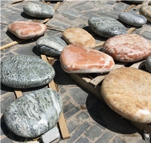 Natural Huge Pebbles Big Size River Stone Step