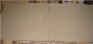 Moca Creme Fine Veincut Limestone Tiles, Slab