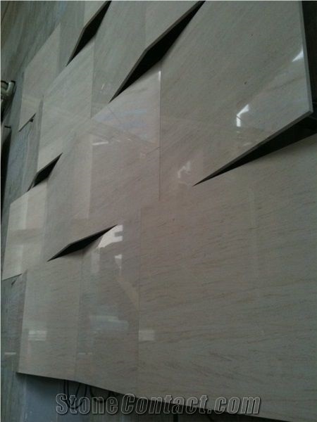 Moca Creme Fine Veincut Limestone Tiles, Slab