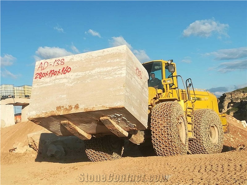 Light Travertine Blocks