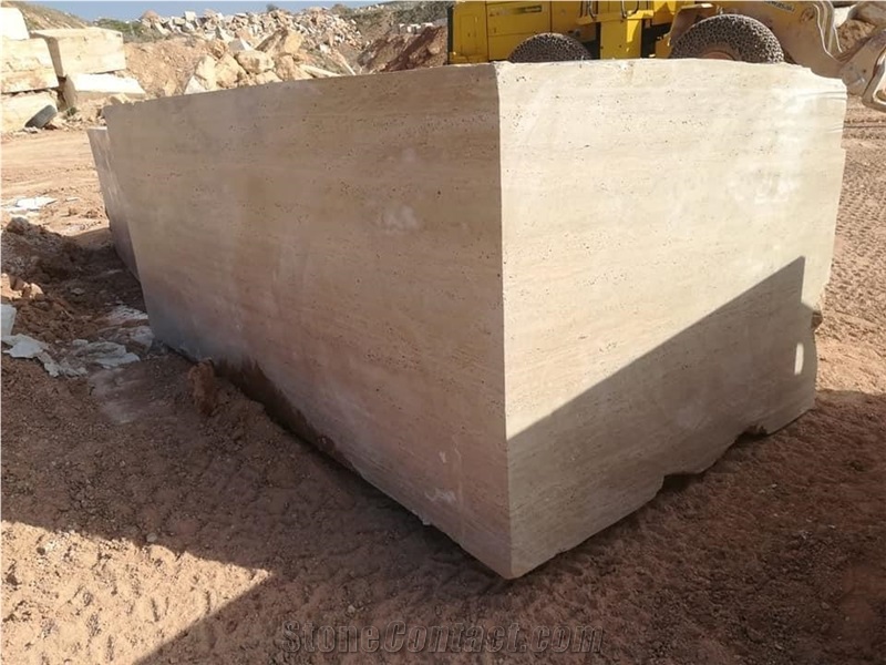 Light Travertine Blocks