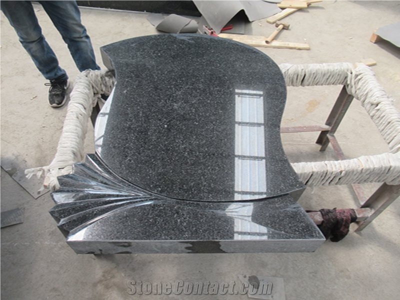 Beida Green Granite Western Style Cross Tombstones