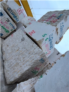 Crema Marfil Marble Raw Rough Blocks