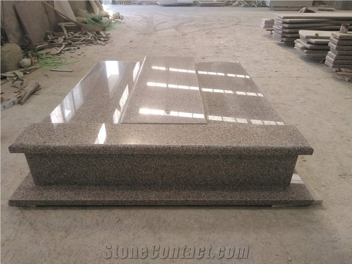 G361 Granite Double Tombstone Headstone Monument