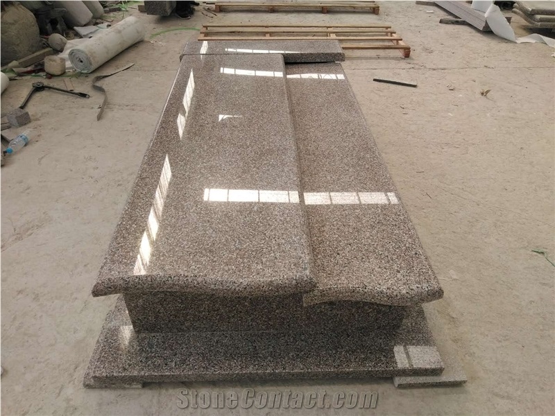 G361 Tombstones,Chinese Lotus Granite,Gravestone