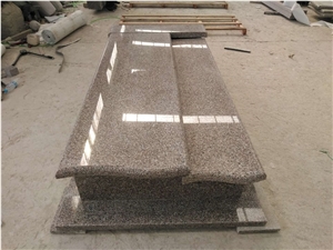 G361 Tombstones,Chinese Lotus Granite,Gravestone