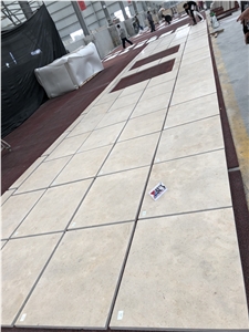 Honed Surface Beige Limestone Wall Covering Tiles