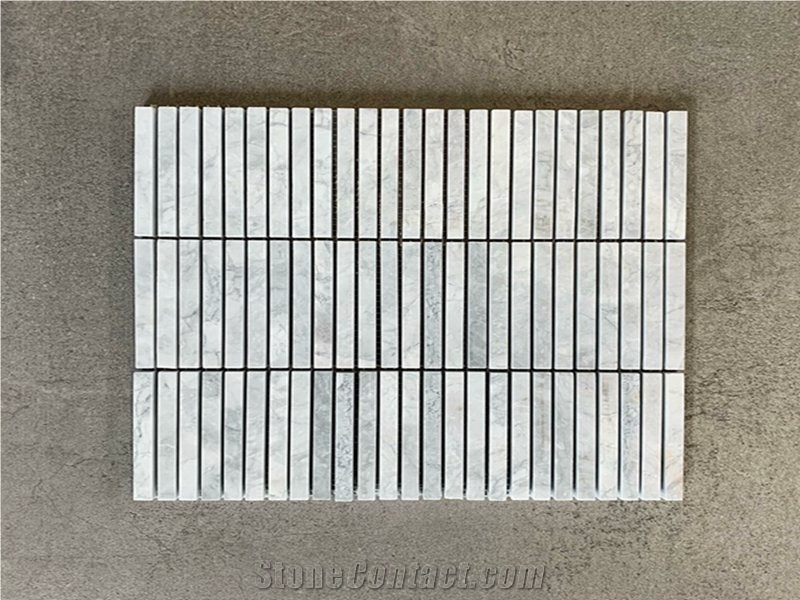 Super White Marble Polished Hexagon Mosaic Tile