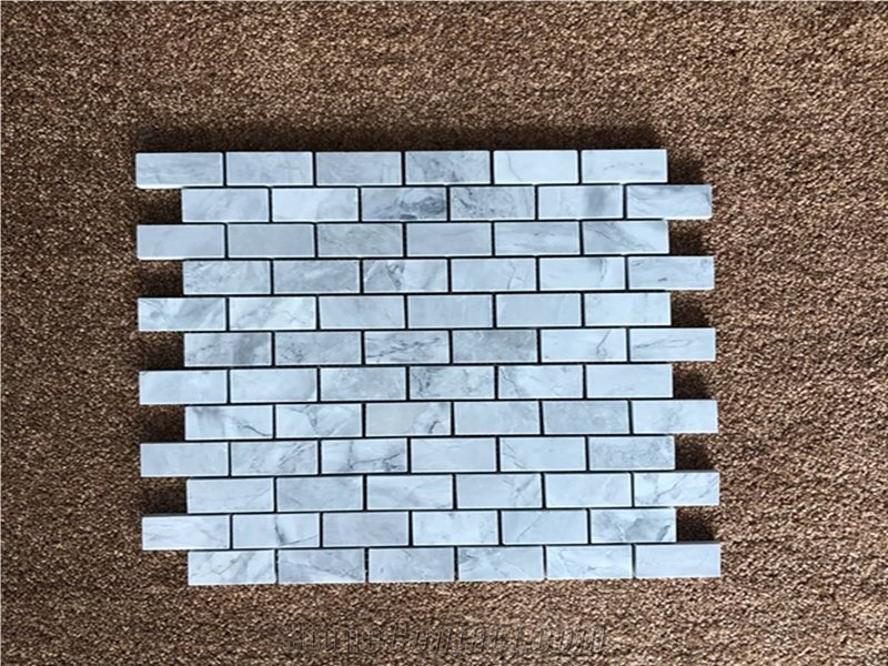 Super White Marble Polished Hexagon Mosaic Tile