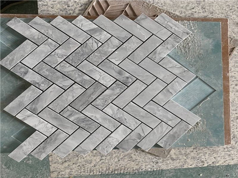 Super White Marble Polished Hexagon Mosaic Tile