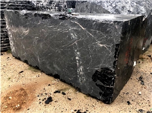 Nero Marquina Marble Block, Spain Black Marble