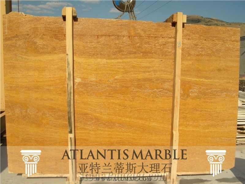 Export Travertine Golden Blocks