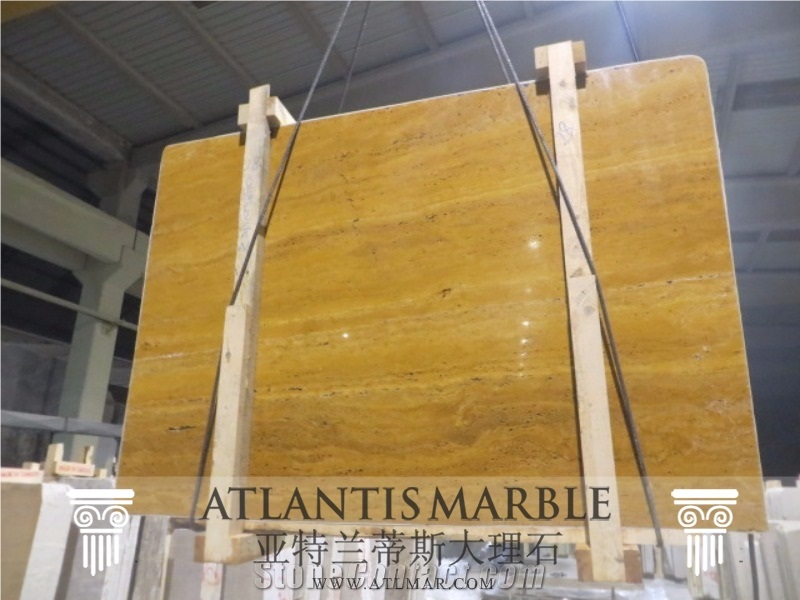 Export Travertine Golden Blocks