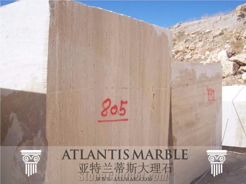 Light Travertine Blocks