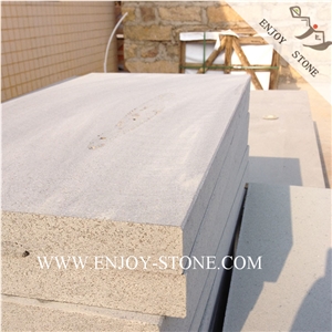 Bevel / Chamfered Edge Basalt Step Coping Tiles