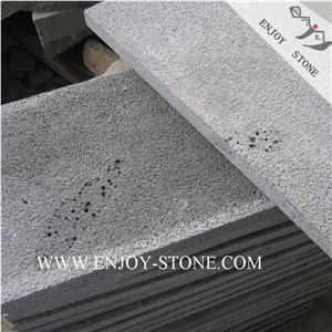 Bush Hammered Zhangpu Bluestone Floor Tiles