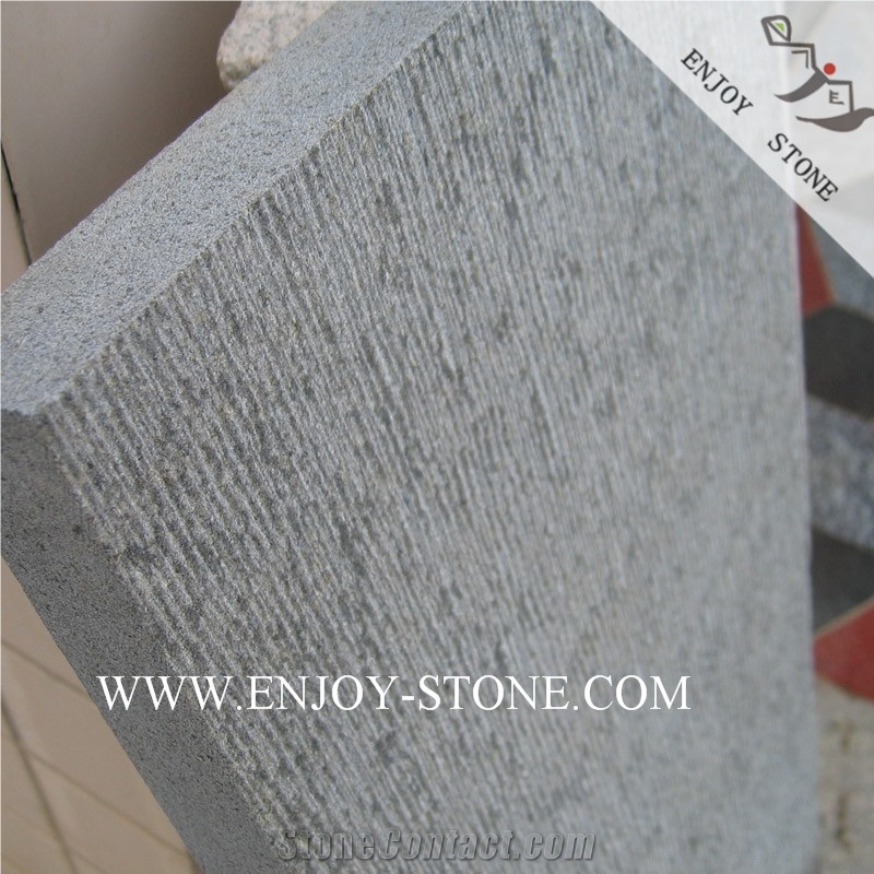 Chiselled Finish Grey Andesite Walling Tiles