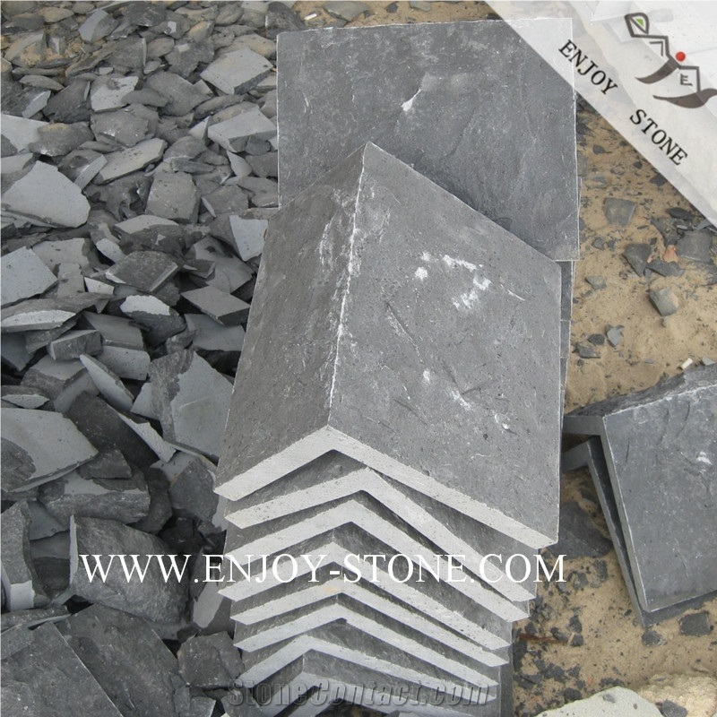 Mushroom, Natural Split Basalt Wall Corner Tiles