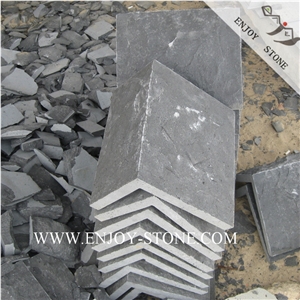 Mushroom, Natural Split Basalt Wall Corner Tiles