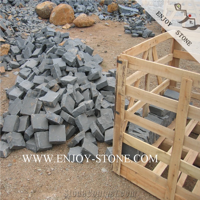 Natural Split Gray Basalto Driveway Paving Stone