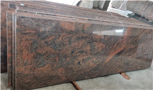 Red Multicolor Granite Slabs
