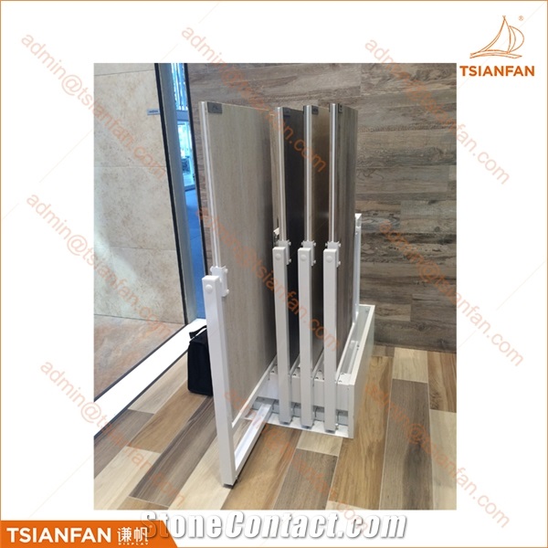 Ceramic Tile,Stone Metal Spin Sliding Display Rack